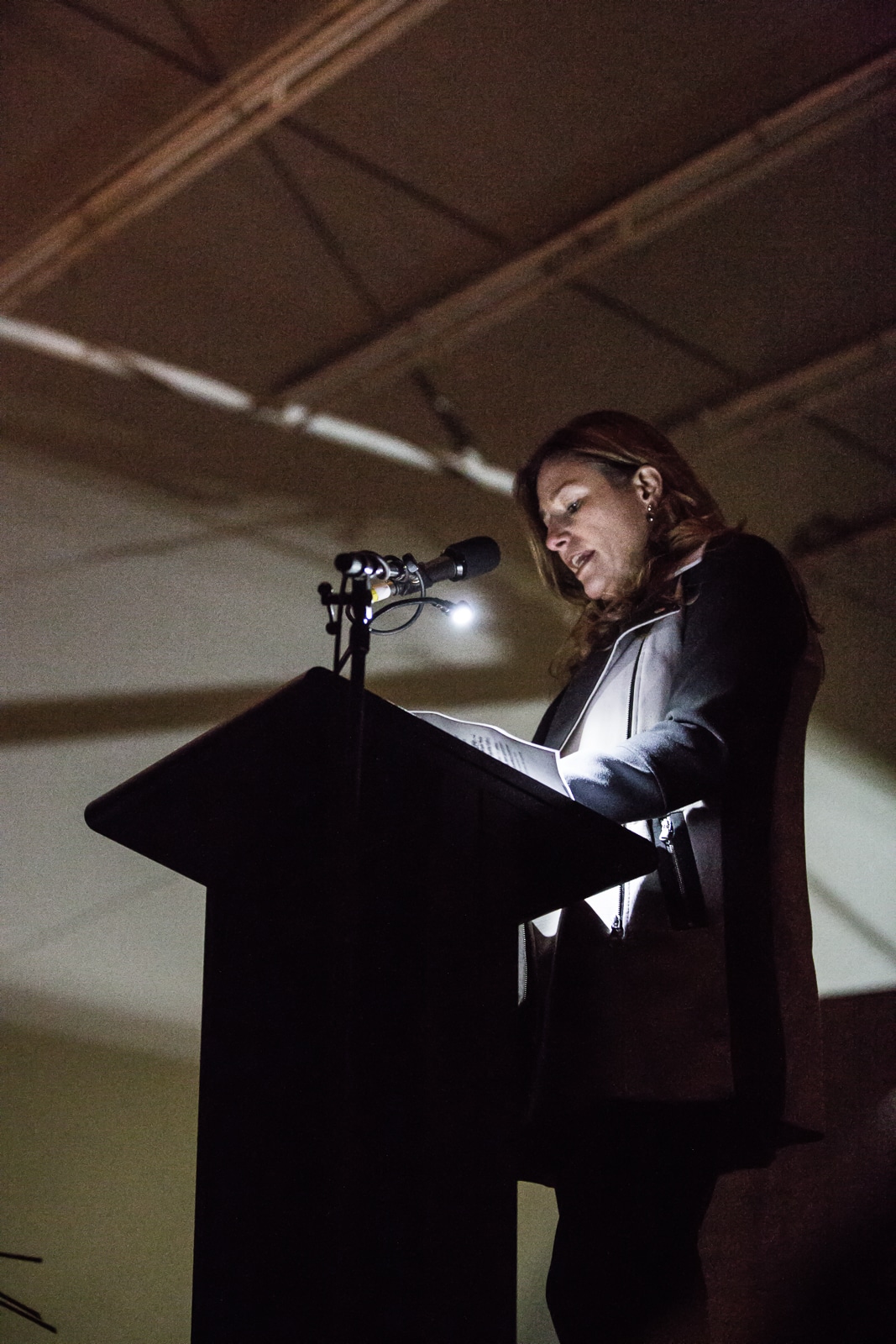 ACT Women's Minister Yvette Berry giving a speech
