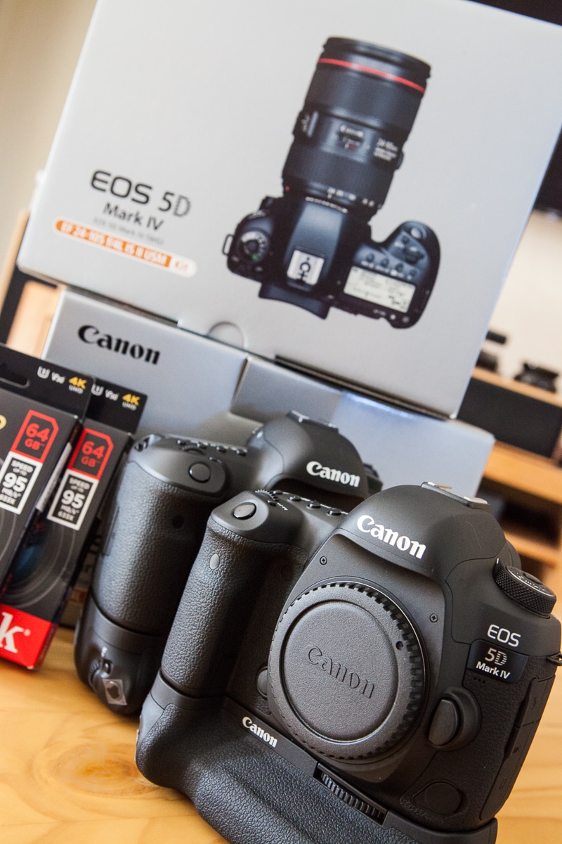2 Canon 5D IV's with battery grips and 64gig super fast SD Cards